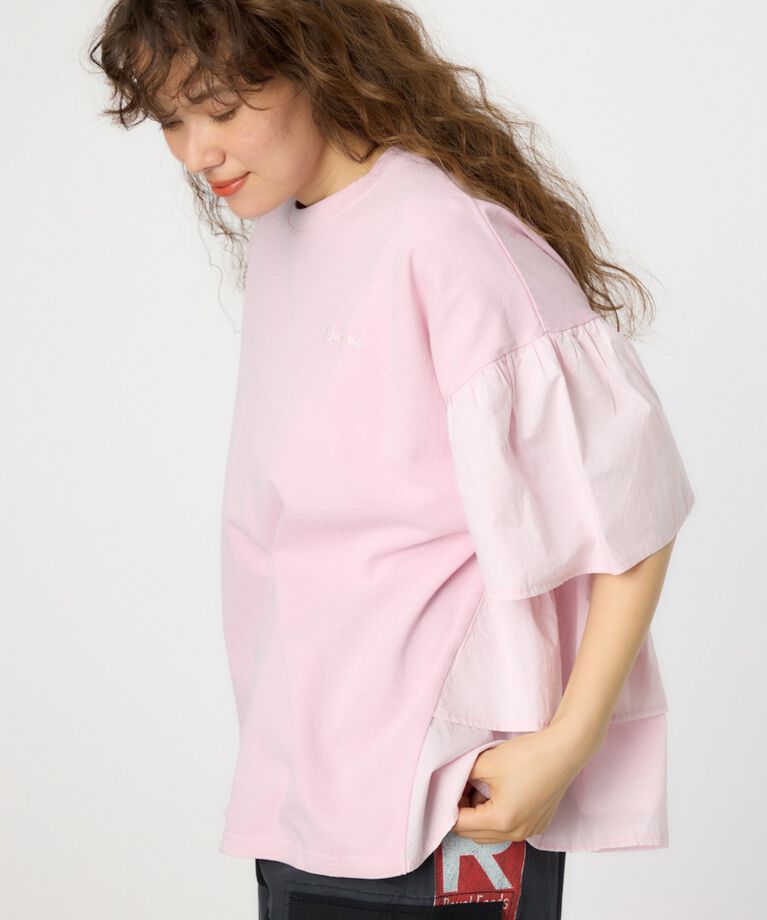 RODEO CROWNS「ピグメントバックフリルトップス」|Tシャツ・カットソー|