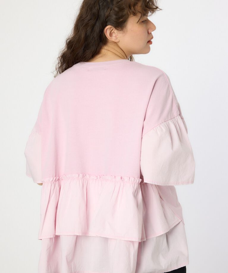 RODEO CROWNS「ピグメントバックフリルトップス」|Tシャツ・カットソー|