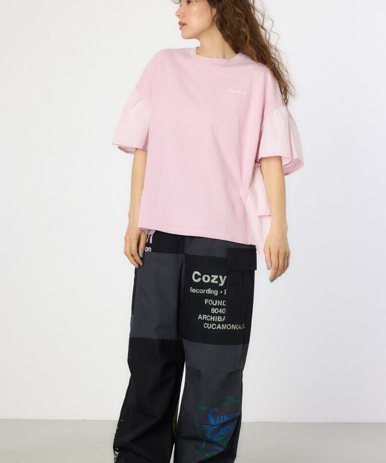 RODEO CROWNS「ピグメントバックフリルトップス」|Tシャツ・カットソー|