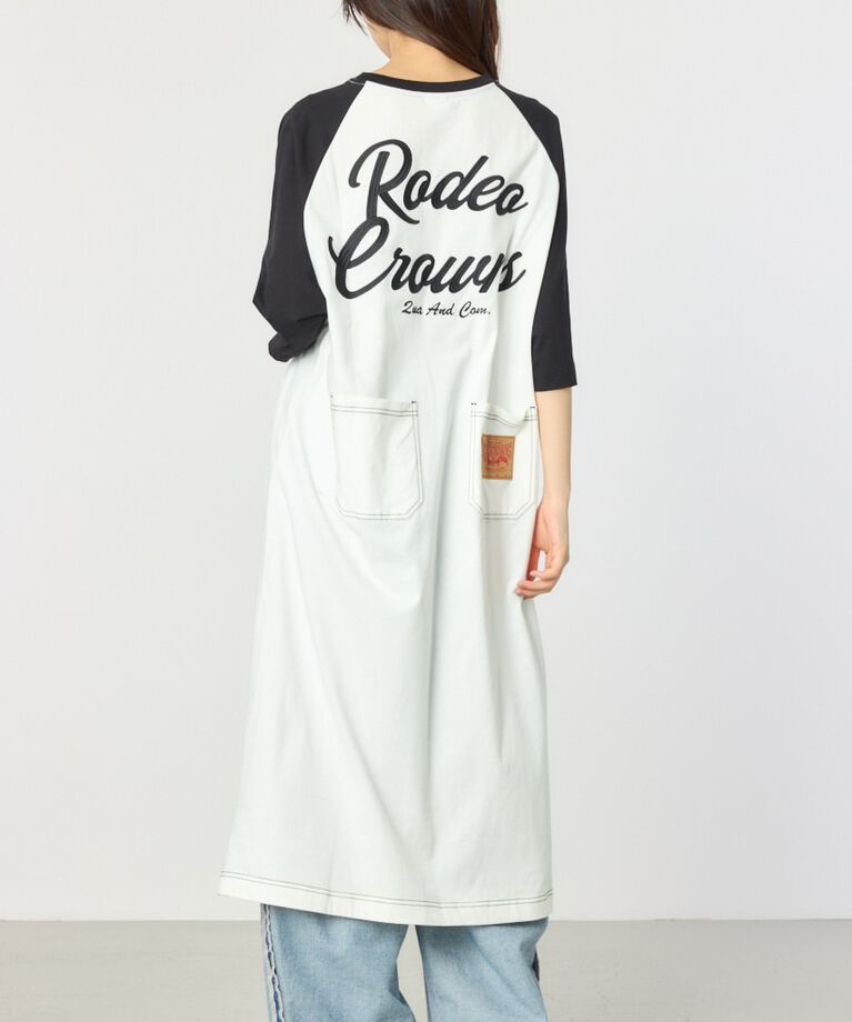 RODEO CROWNS「ラグランカラーステッチワンピース」|ワンピース|