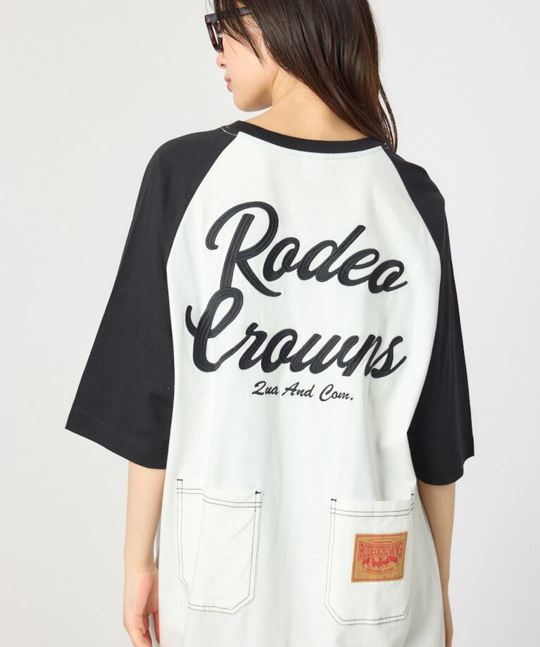 RODEO CROWNS「ラグランカラーステッチワンピース」|ワンピース|