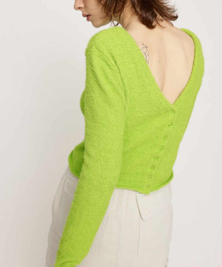 SLY「SPRING FRIZZY YARN 2WAY カーディガン」|カーディガン|
