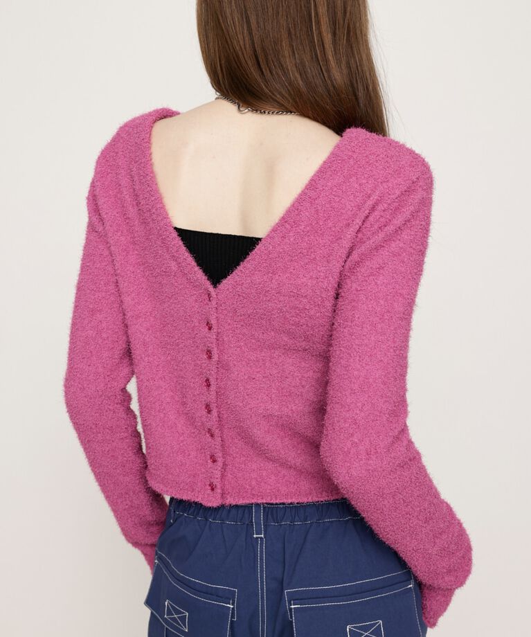 SLY「SPRING FRIZZY YARN 2WAY カーディガン」|カーディガン|