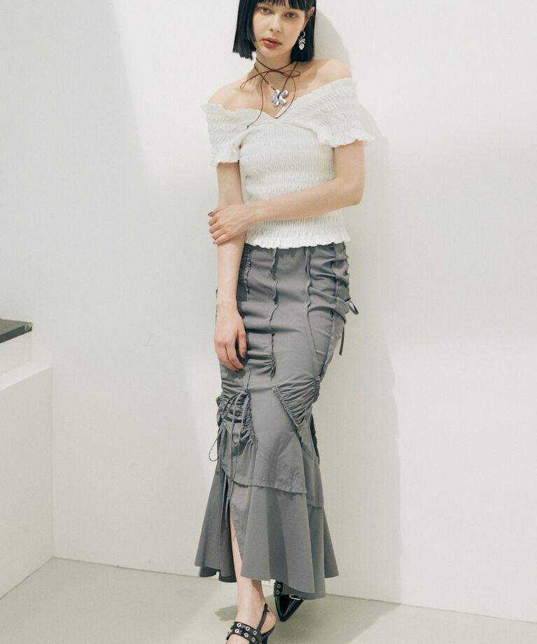 SLY「CUT OUT GATHER MERMAID スカート」|スカート|