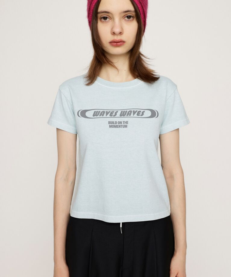 SLY「FRONT PRINT COMPACT Tシャツ」|Tシャツ・カットソー|