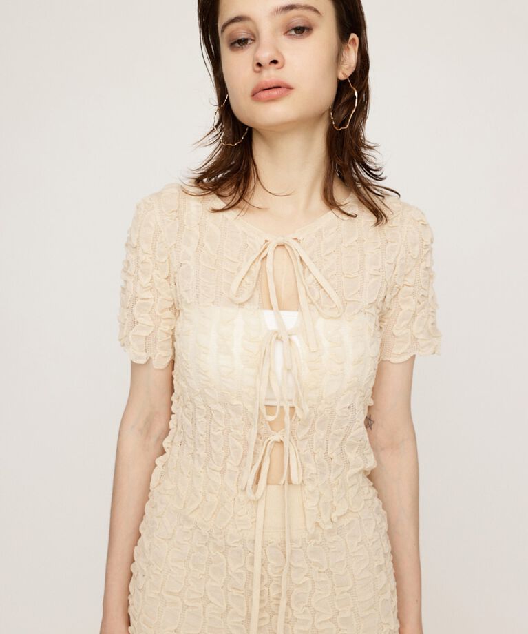 SLY「SHEER 2WAY トップス」|ニット・セーター|IVOY3