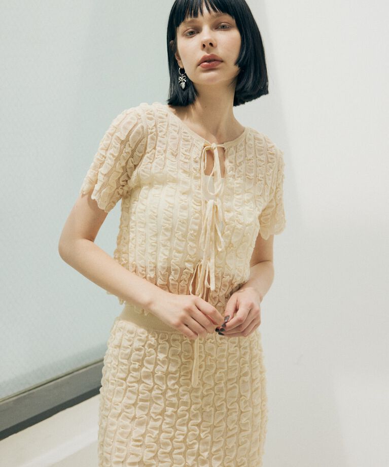 SLY「SHEER 2WAY トップス」|ニット・セーター|