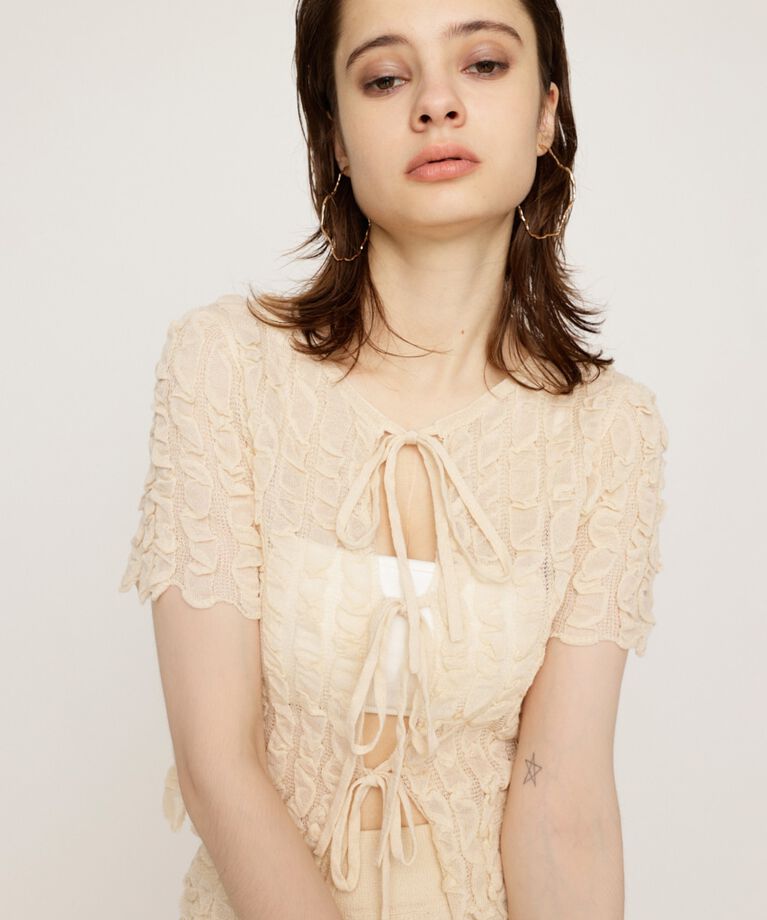 SLY「SHEER 2WAY トップス」|ニット・セーター|