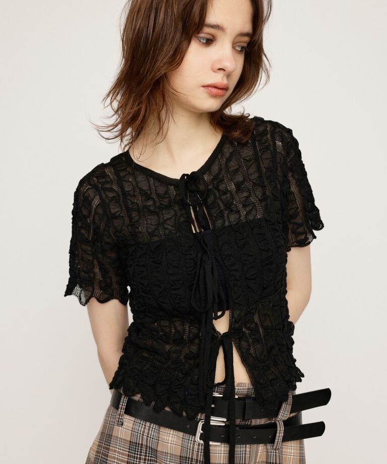 SLY「SHEER 2WAY トップス」|ニット・セーター|