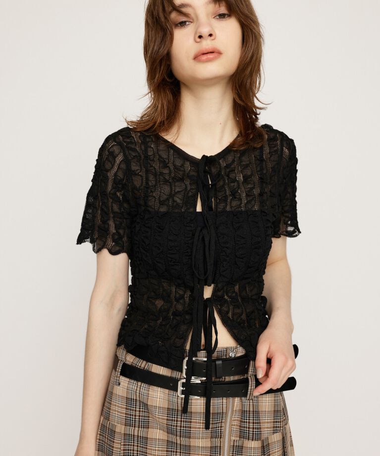 SLY「SHEER 2WAY トップス」|ニット・セーター|