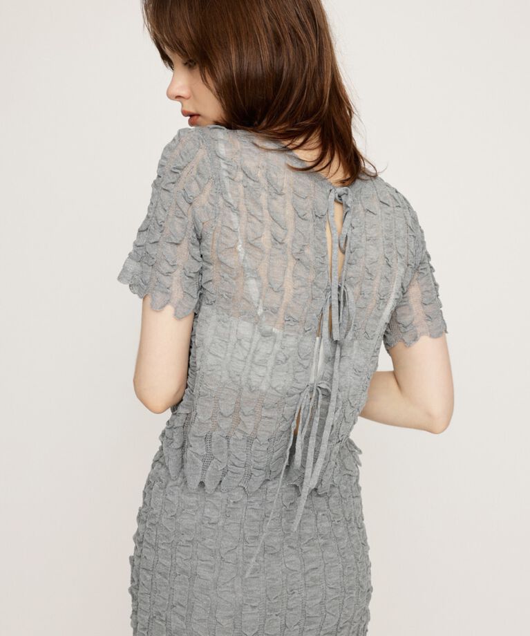 SLY「SHEER 2WAY トップス」|ニット・セーター|