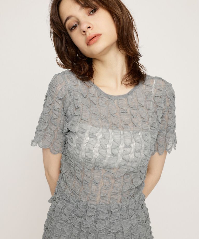 SLY「SHEER 2WAY トップス」|ニット・セーター|