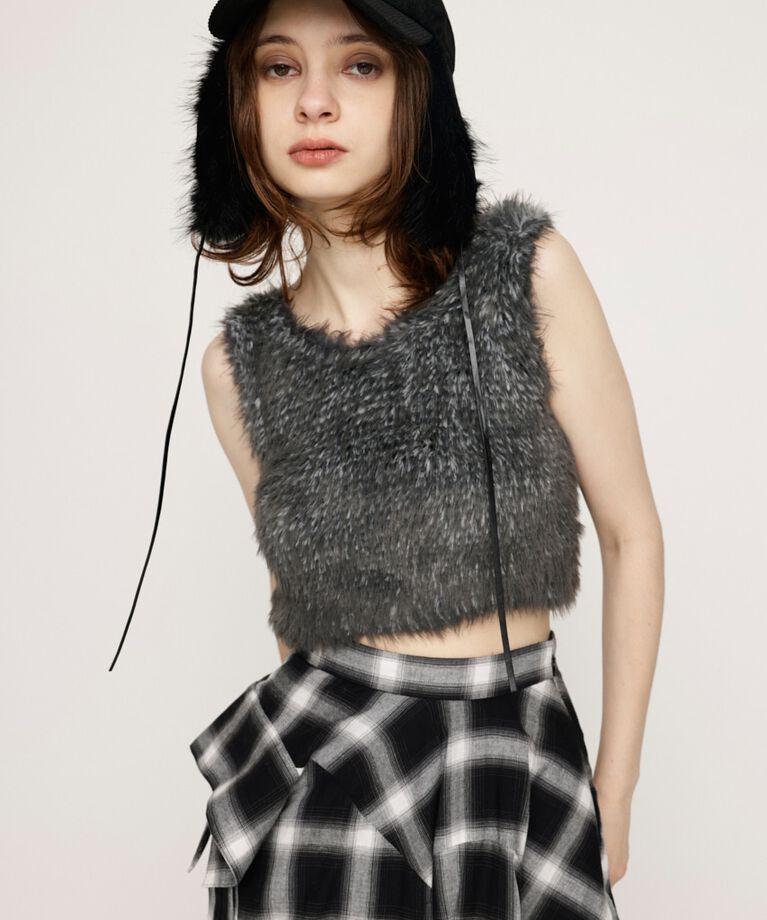 SLY「MIX SHAGGY TANK」|タンクトップ|M/BLK7