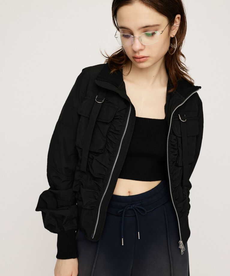 SLY「NYLON MILITARY ジャケット」|ブルゾン・スタジャン|
