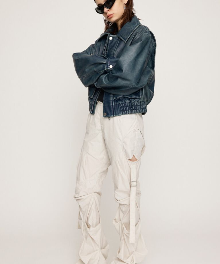 SLY「NYLON TUCK FLARE パンツ」|その他|IVOY3