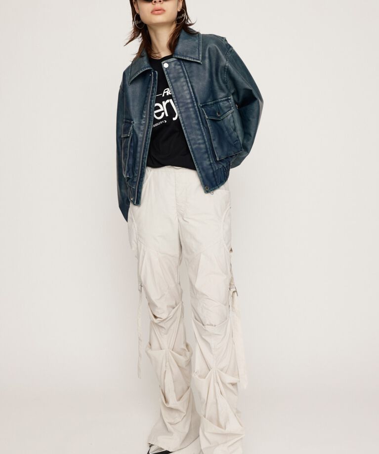 SLY「NYLON TUCK FLARE パンツ」|その他|