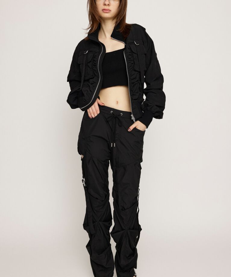 SLY「NYLON TUCK FLARE パンツ」|その他|