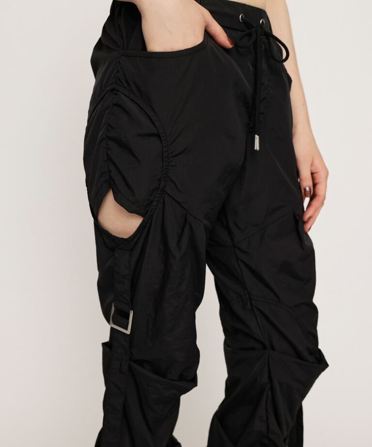 SLY「NYLON TUCK FLARE パンツ」|その他|