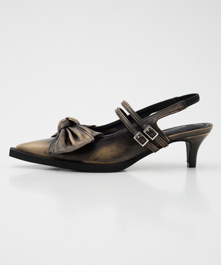 SLY「RIBBON DESIGN POINTED サンダル」|サンダル|