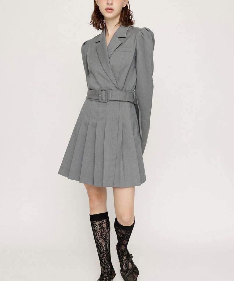 SLY「TAILORED PLEATS ショートワンピース」|ワンピース|