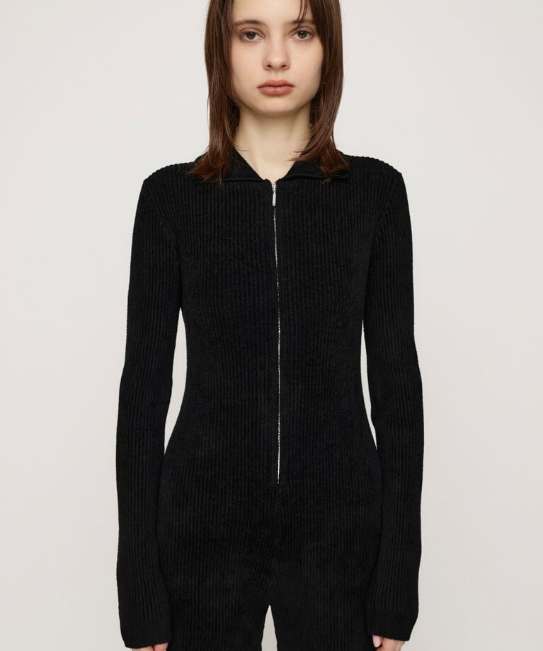 SLY「FRONT ZIP MOLE YARN ロンパース」|その他|