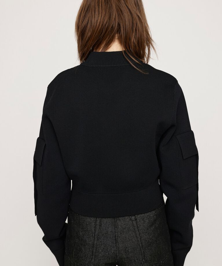 SLY「FINE TOUCH KNIT ブルゾン」|ブルゾン・スタジャン|