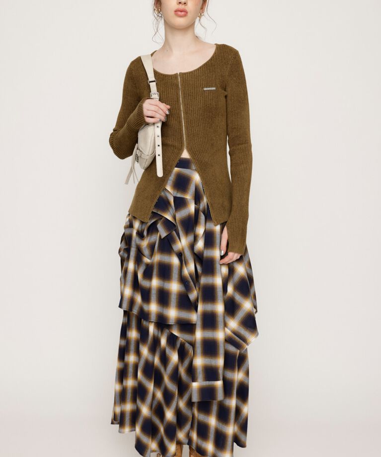 SLY「FRONT HOOK MOLE YARN トップス」|ニット・セーター|