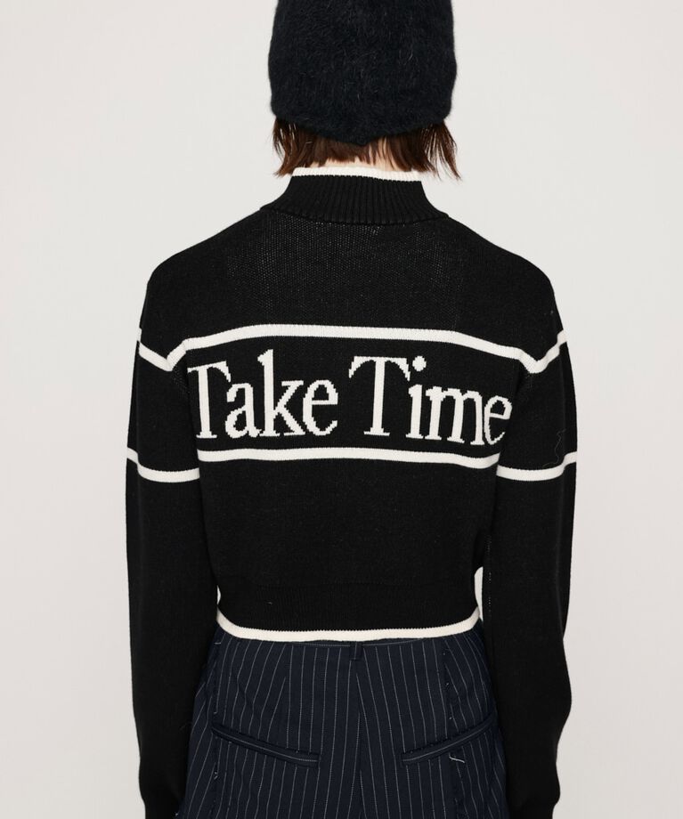 SLY「LINE LOGO ZIP カーディガン」|カーディガン|