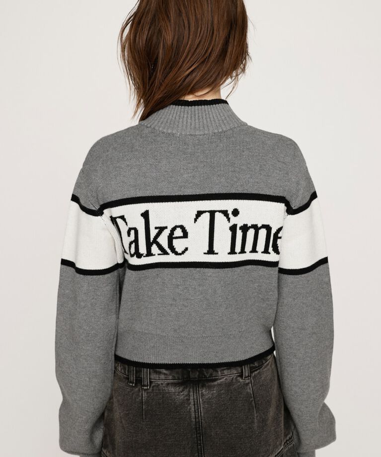 SLY「LINE LOGO ZIP カーディガン」|カーディガン|