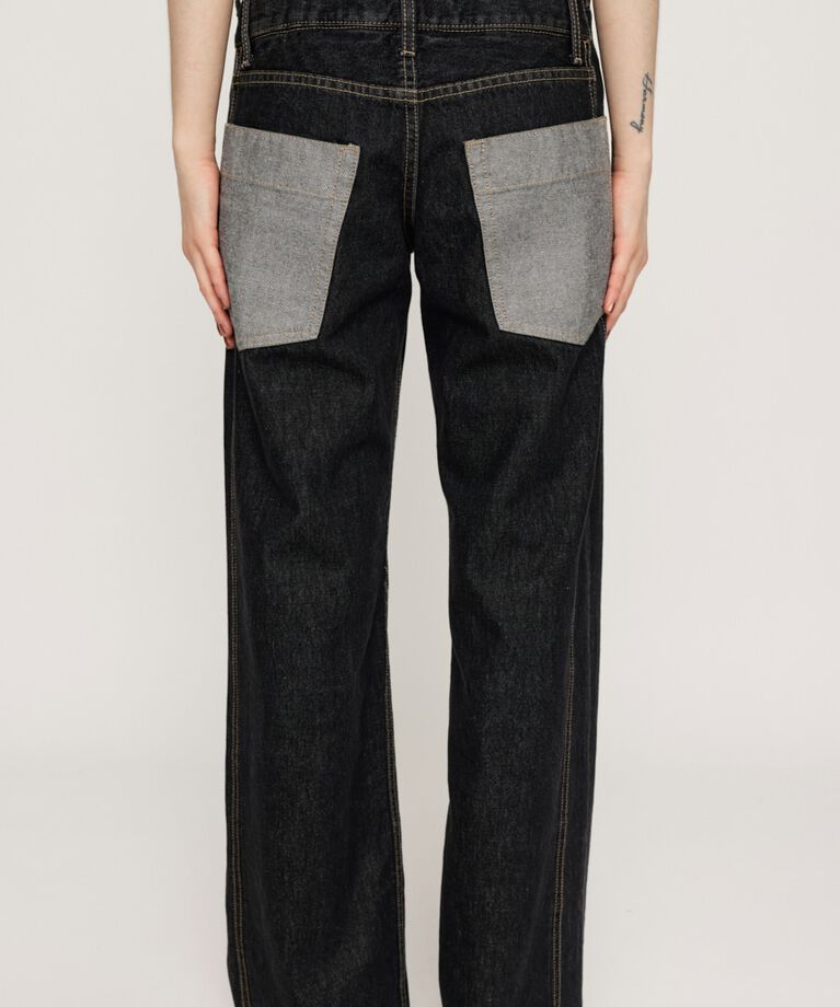 SLY「DOUBLE BELT WIDE FLARE PT-C」|デニム|