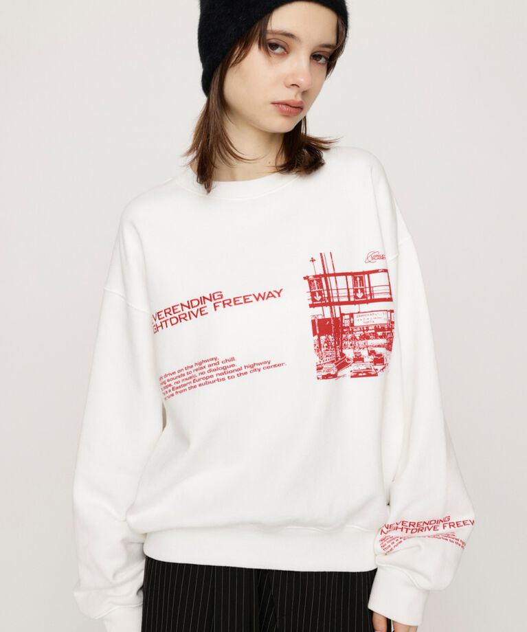 SLY「PHOTO LOGO SW トップス」|Tシャツ・カットソー|WHT