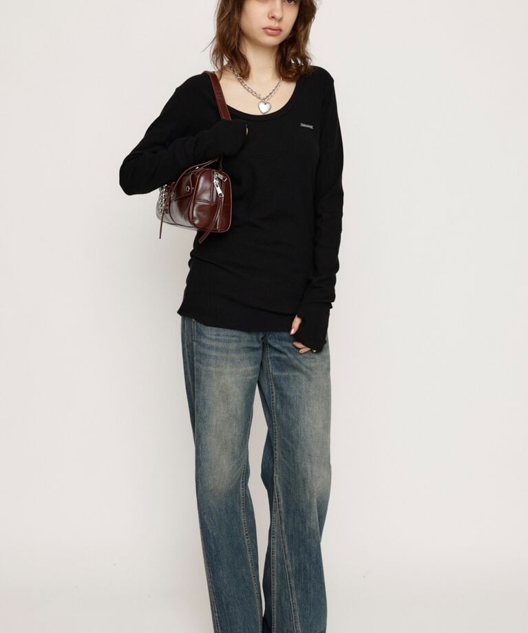 SLY「METAL PLATE BASIC トップス」|Tシャツ・カットソー|