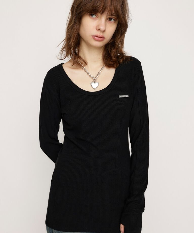 SLY「METAL PLATE BASIC トップス」|Tシャツ・カットソー|