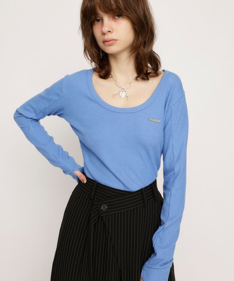 SLY「METAL PLATE BASIC トップス」|Tシャツ・カットソー|