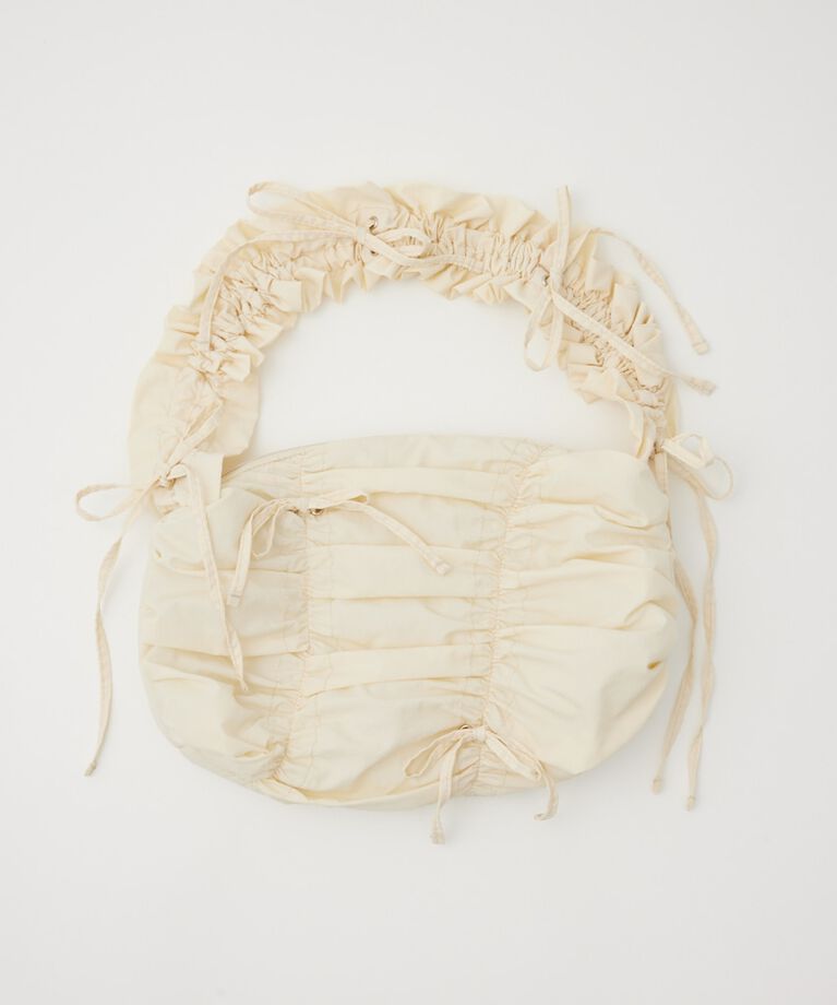 SLY「SHIRRING RIBBON NYLON バッグ」|その他|O/WHT1