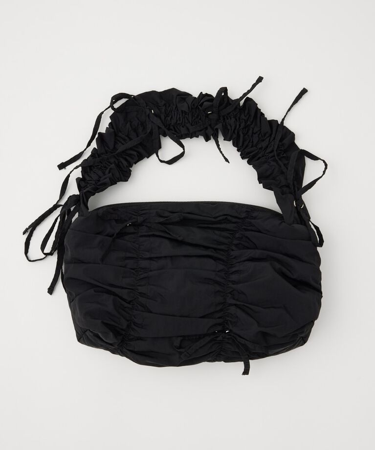 SLY「SHIRRING RIBBON NYLON バッグ」|その他|BLK