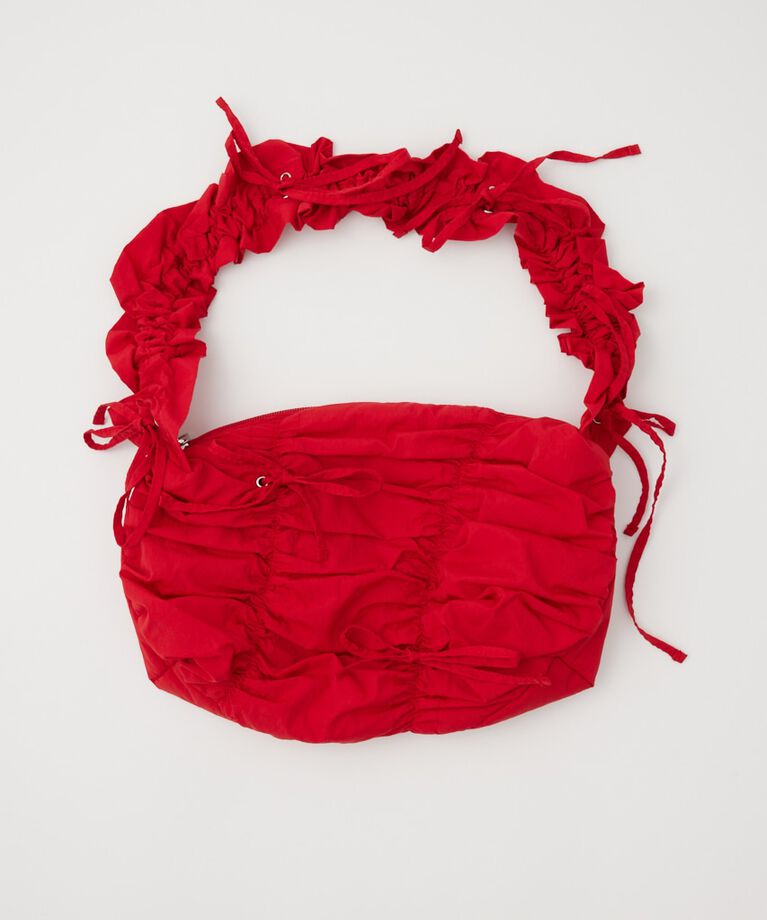 SLY「SHIRRING RIBBON NYLON バッグ」|その他|RED