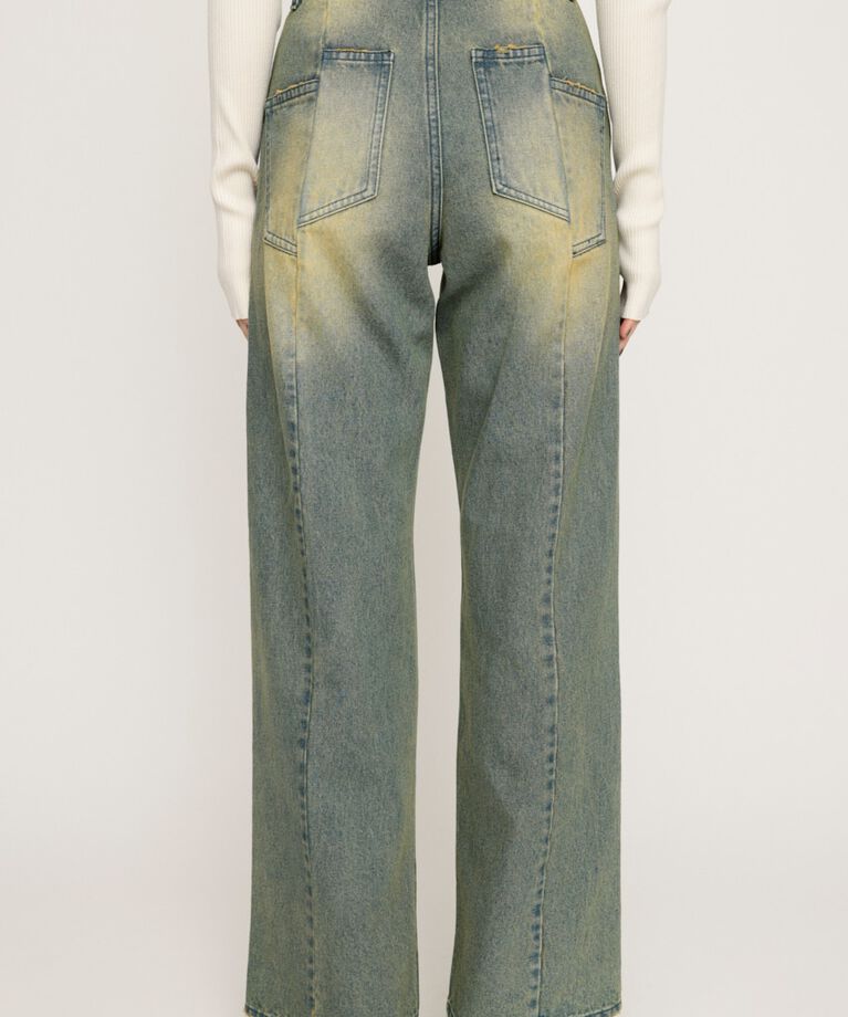 SLY「CUT OFF WAIST STRAIGHT パンツ」|デニム|