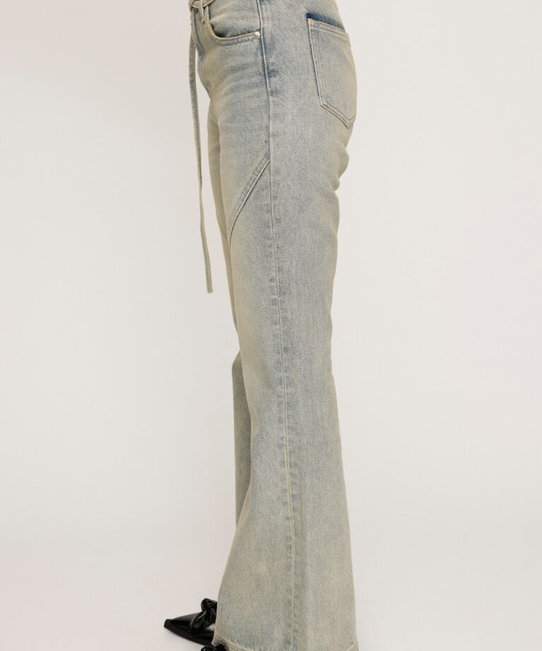 SLY「FRINGE JW FLARE PT-C」|デニム|