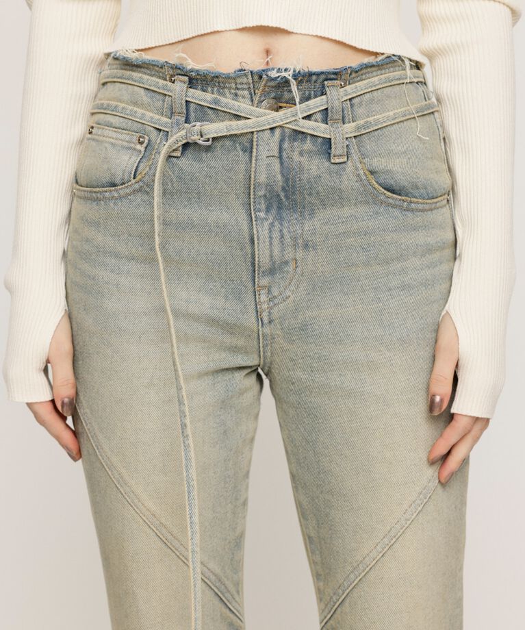 SLY「FRINGE JW FLARE PT-C」|デニム|