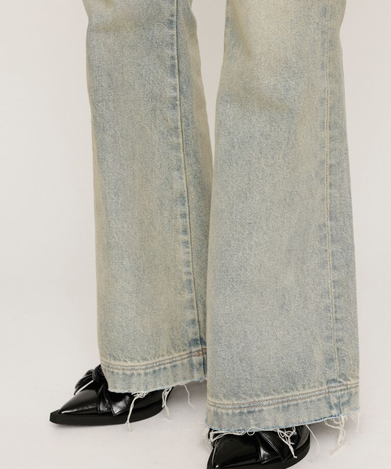 SLY「FRINGE JW FLARE PT-C」|デニム|