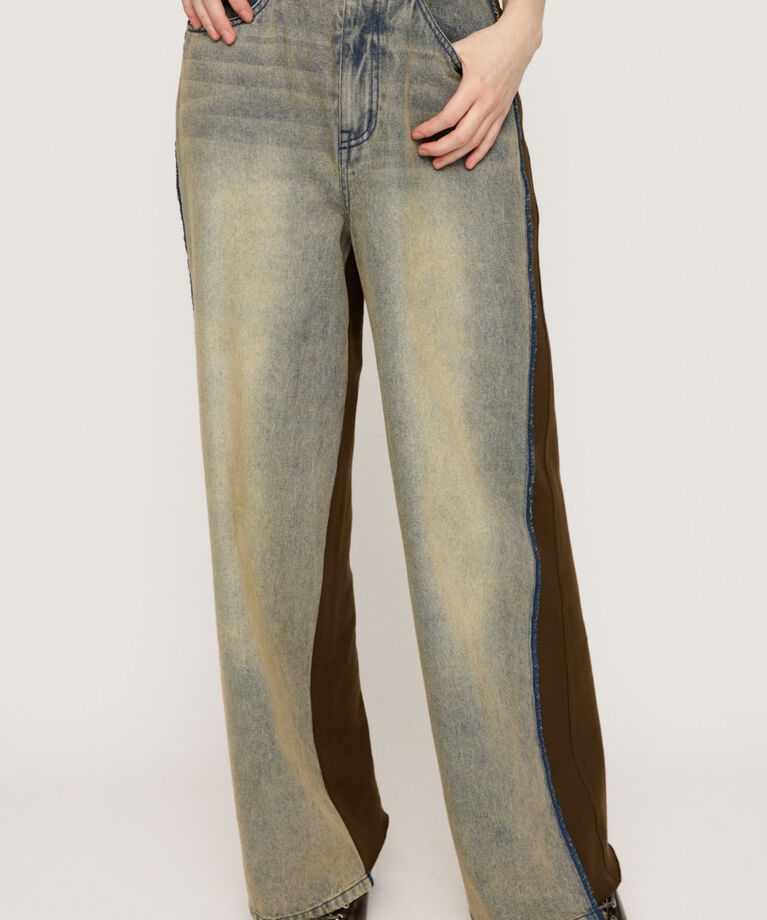 SLY「J／W DOCKING SW STRAIGHT パンツ」|その他|BLU