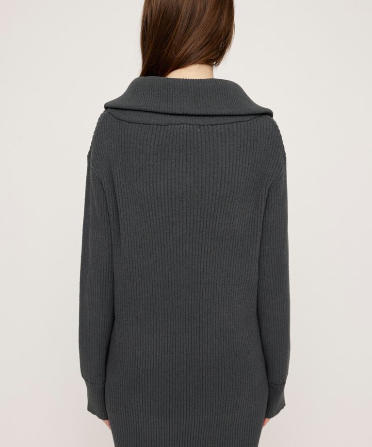 SLY「BIG COLLAR HALF ZIP ショートワンピース」|ワンピース|