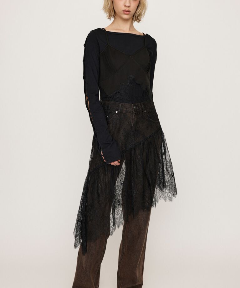 SLY「LACE DOCKED SLIP ドレス」|キャミソール|