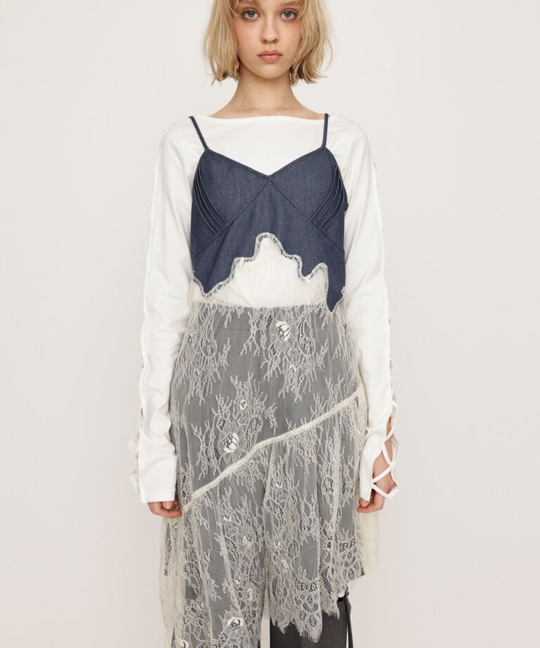 SLY「LACE DOCKED SLIP ドレス」|キャミソール|
