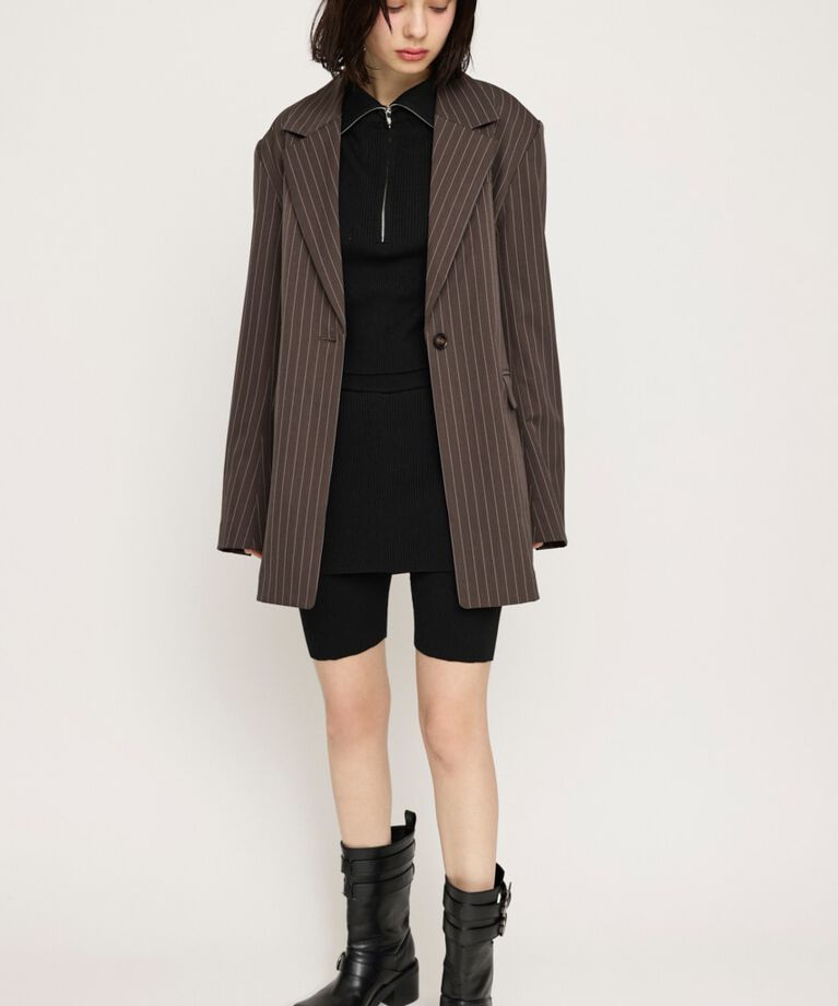 SLY「LAYERED KNIT ショートパンツ」|その他|BLK