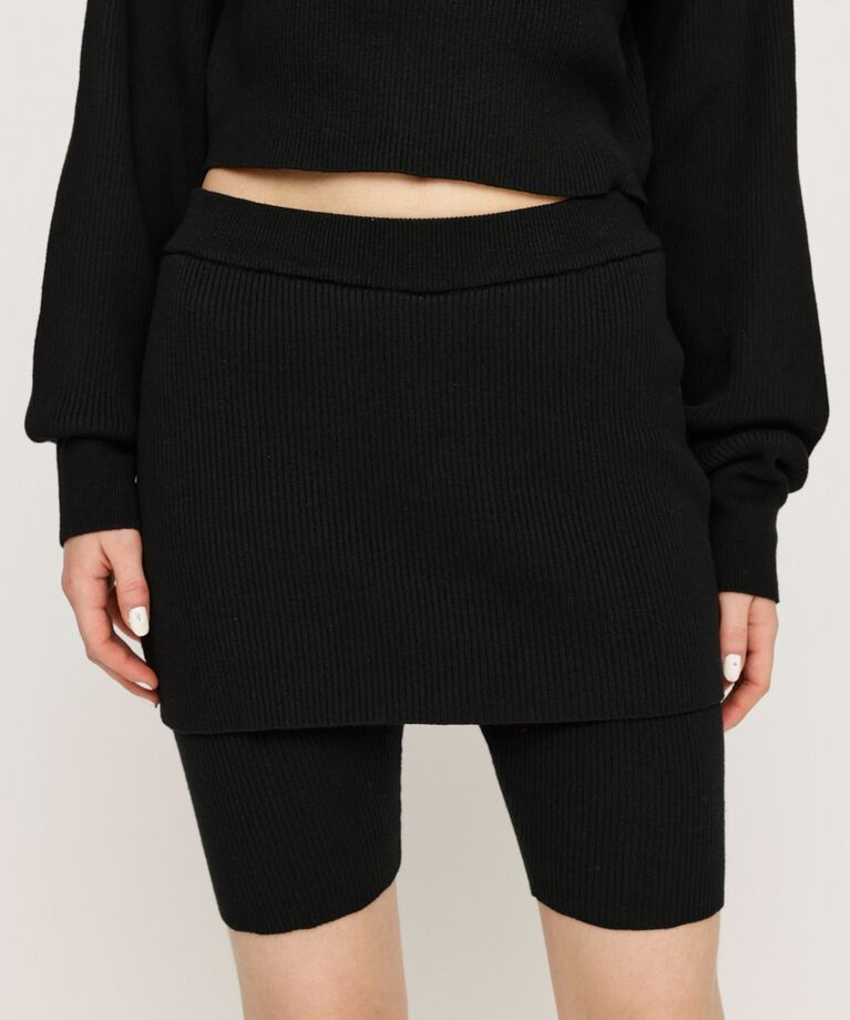 SLY「LAYERED KNIT ショートパンツ」|その他|