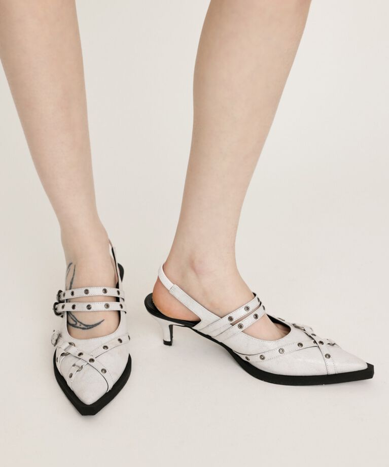 SLY「POINTED TOE BELT サンダル」|サンダル|
