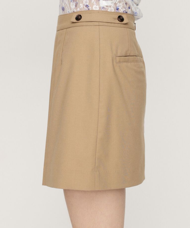 SLY「FRONT PLEATS ショートスカート」|スカート|