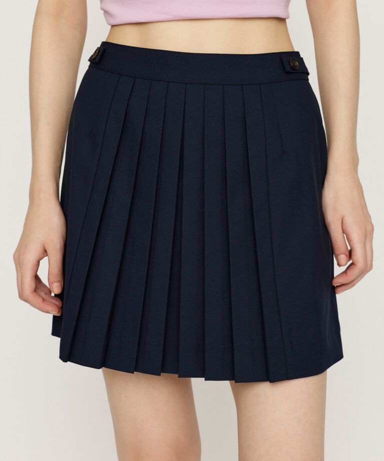SLY「FRONT PLEATS ショートスカート」|スカート|